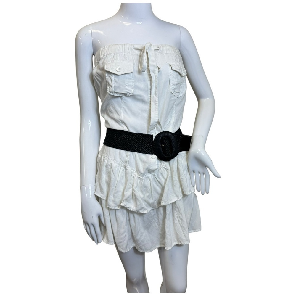 D.C By Discovery Clothing white dress strapless